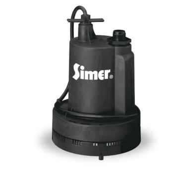 Simer 2355-04, 1/3 HP Submersible Thermoplastic Utility Pump