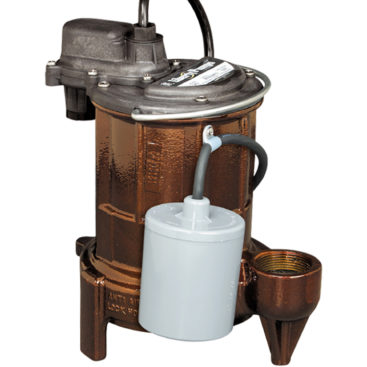 Liberty 253-3, 1/3HP, 115V, 1 Phase, Submersible Effluent Pump with 35' Cord and Wide Angle Piggyback Float Switch