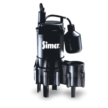Simer 2961, 4/10 HP Submersible Sewage Pump