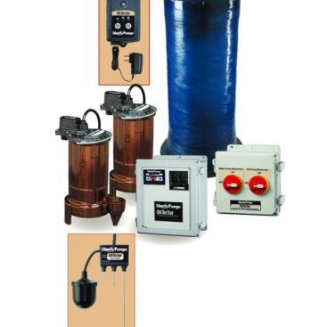 Liberty ELV290HV-DT, 3/4HP, 1 Phase, 230V, Duplex Elevator Sump Pump System with 59 gallon oil holding tank