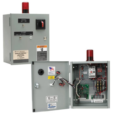 Goulds S10020, 1 Phase, 20 Max Run Amps, Weatherproof Simplex Control Panel