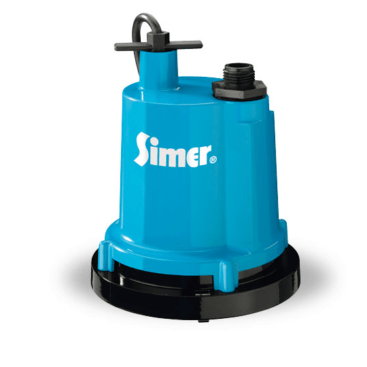 Simer 2310-04, 1/4 HP Submersible Utility Pump, Cast Aluminum, 25' Cord