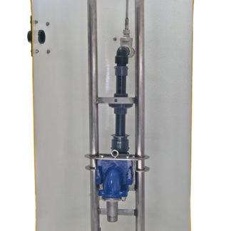 Conery EZGlyde 125-6' with Discharge Piping - Conery Freeflo Guiderail Kits